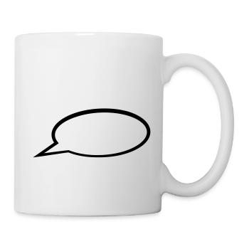 Sprechblase - Tasse - Weiß - Rechts