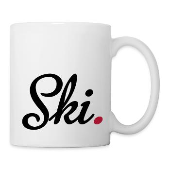 ski - Tasse - Weiß - Rechts