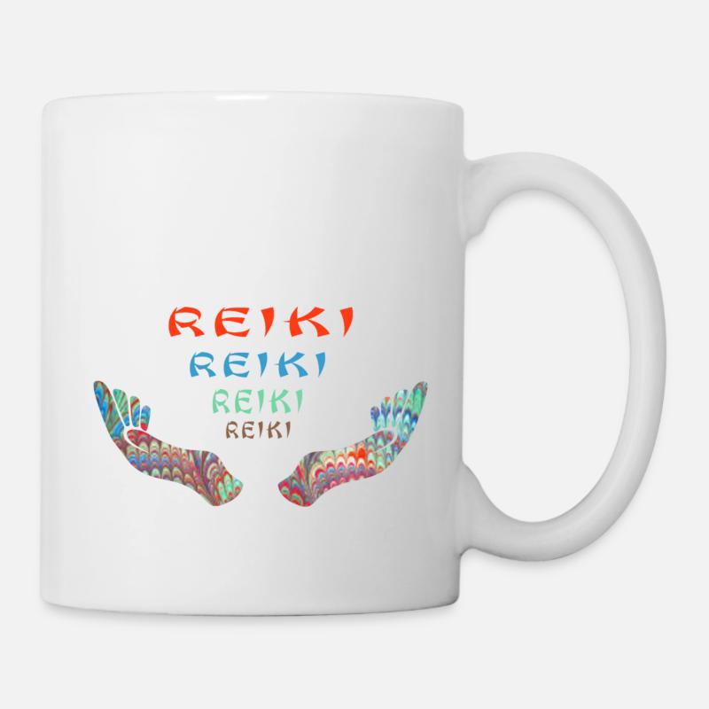 reiki reiki reiki e 72 - Tasse - Weiß