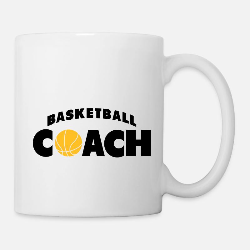 basketball coach - Mug blanc - blanc
