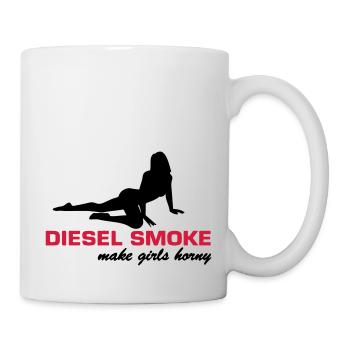 Diesel Smoke make Girls horny - Tasse - Weiß - Rechts