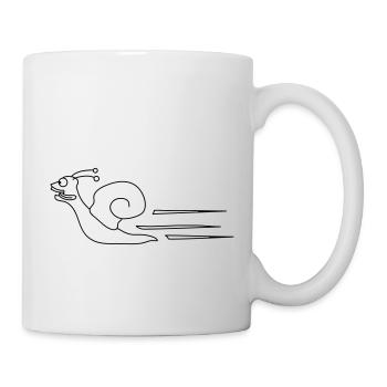 Fast Snail - Tasse - Weiß - Rechts
