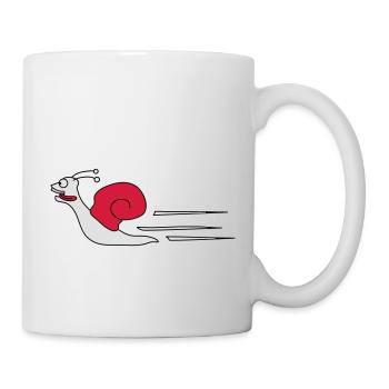 Fast Snail - Tasse - Weiß - Rechts