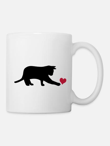 Katze - Tasse - Weiß