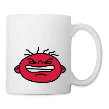 Angry Face - Mug blanc - blanc - Droite