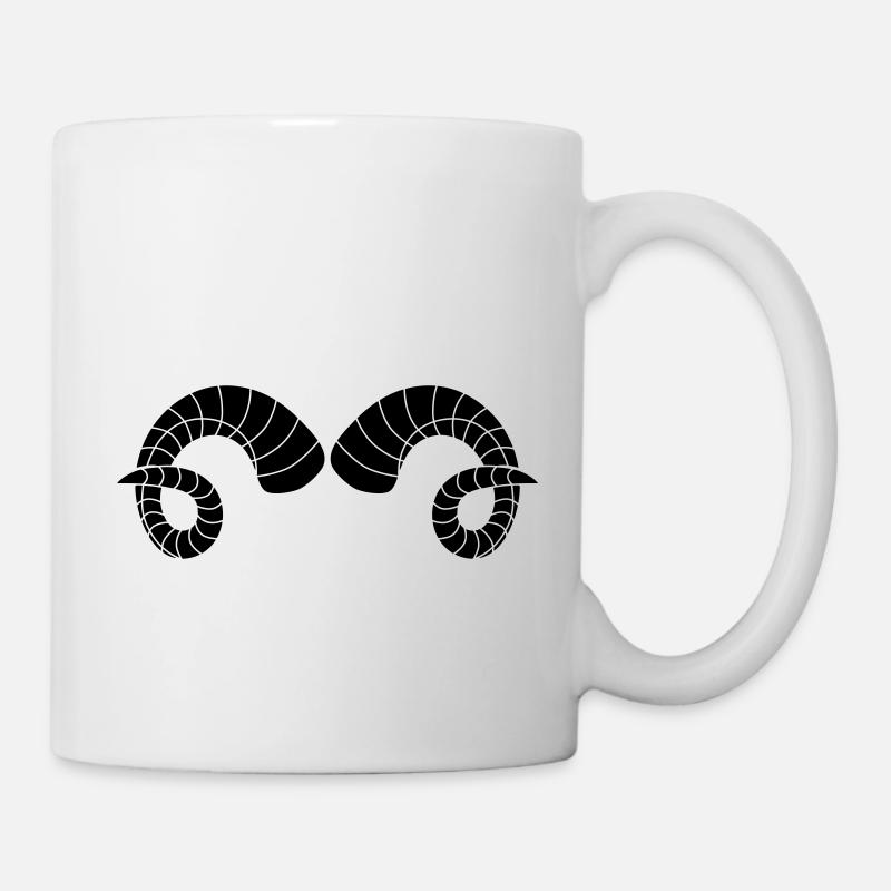 cornes - Mug blanc - blanc