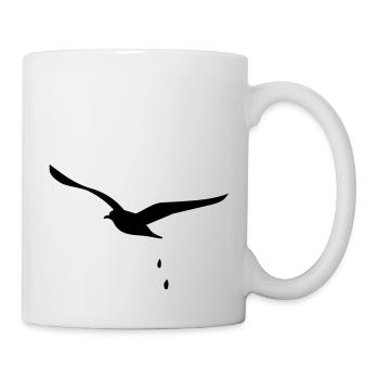 Möwen-Attacke / seagull droppings (1c) - Mug - white - Right