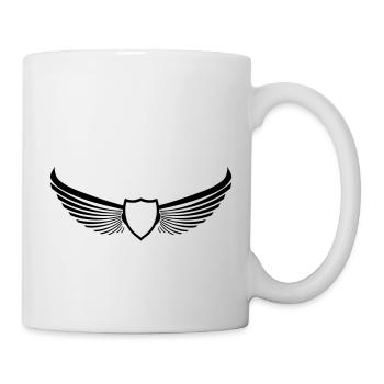 Armoiries emblème d'aile 1C - Mug blanc - blanc - Droite