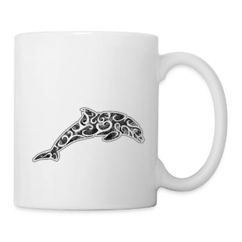 Dauphin magique t-shirt - Mug blanc - blanc - Droite