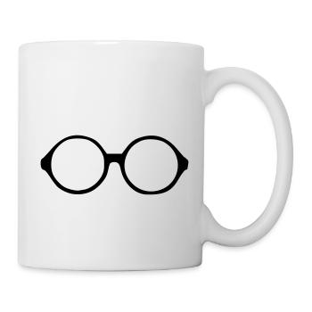Brille - Tasse - Weiß - Rechts