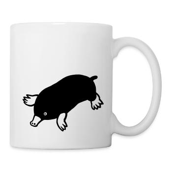 Maulwurf - Tasse - Weiß - Rechts