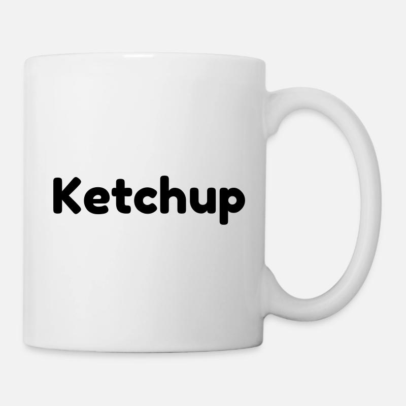 Paarshirt Ketchup-Mayo - Tasse - Weiß