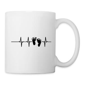 Papa être - Mug blanc - blanc - Droite