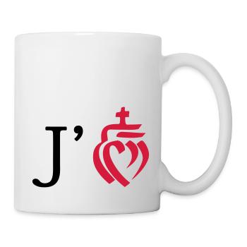 j'aime la vendée - Mug blanc - blanc - Droite