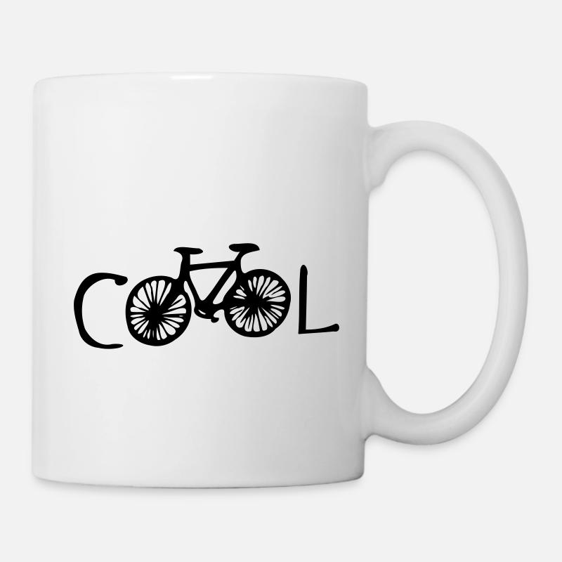 fahrrad cool - Tasse - Weiß
