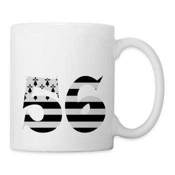56 Bretagne drapeau - Mug blanc - blanc - Droite