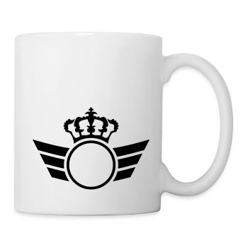 Crown Logo - Tasse - Weiß - Rechts