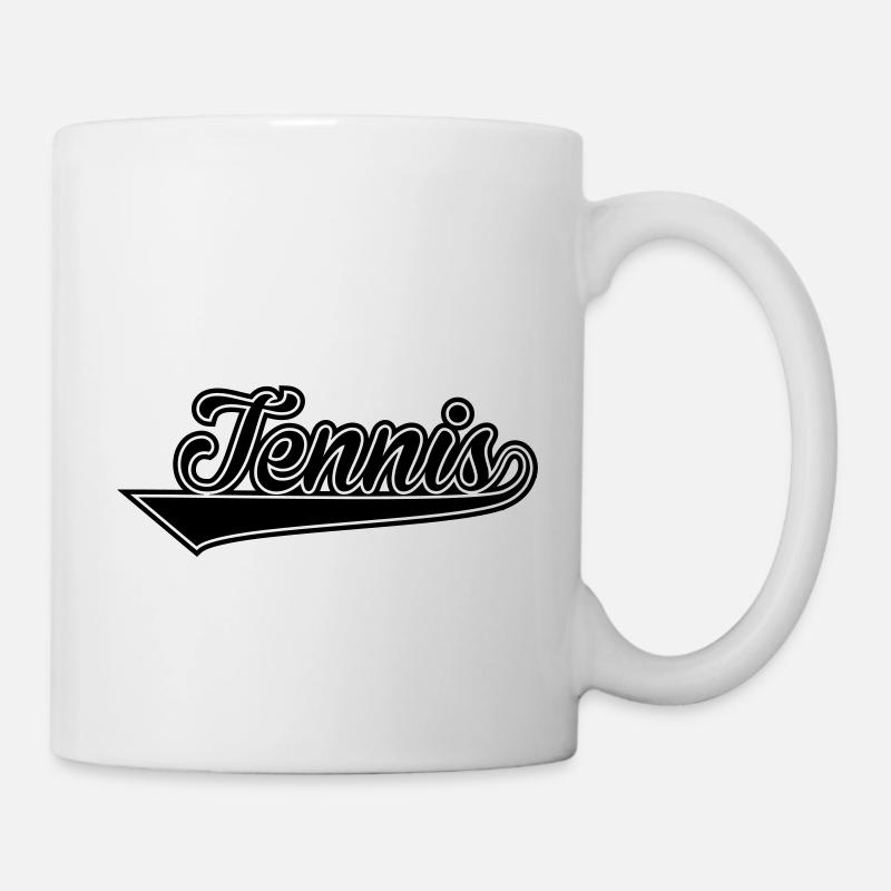 tennis lettering - Mug - white