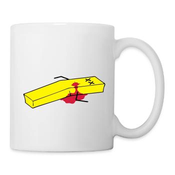Pommes - Tasse - Weiß - Rechts