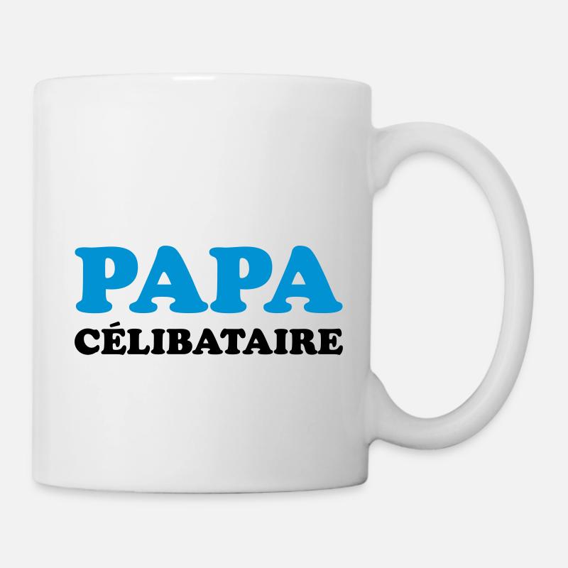 Papa Célibataire - Mug blanc - blanc