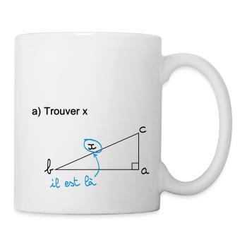 Finde x - Tasse - Weiß - Rechts