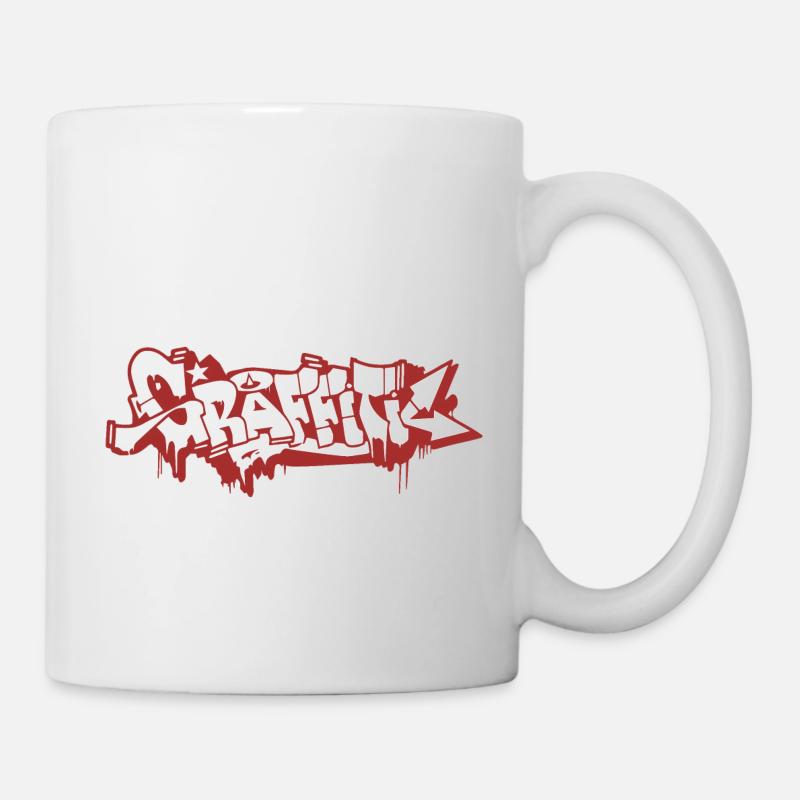 GRAFFITI - Mug blanc - blanc