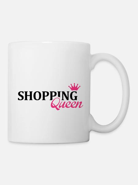 shopping_queen_1_f2 - Tasse - Weiß