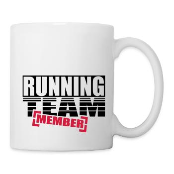 running team member - Mug - white - Right