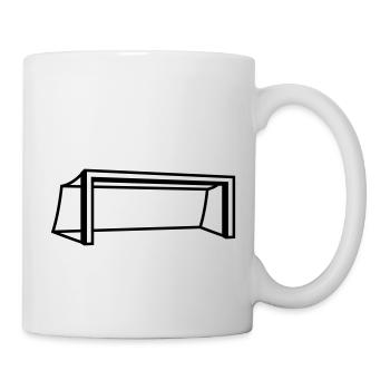 Soccer Goal Design - Tasse - Weiß - Rechts