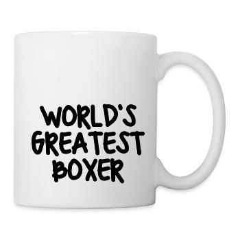 worlds greatest boxer - Tasse - Weiß - Rechts