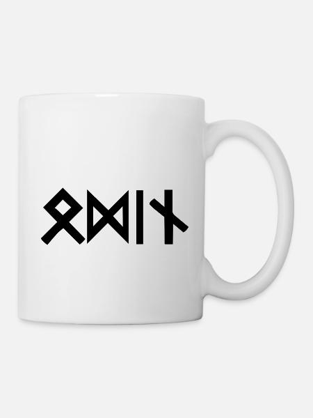 Odin Runen - Tasse - Weiß