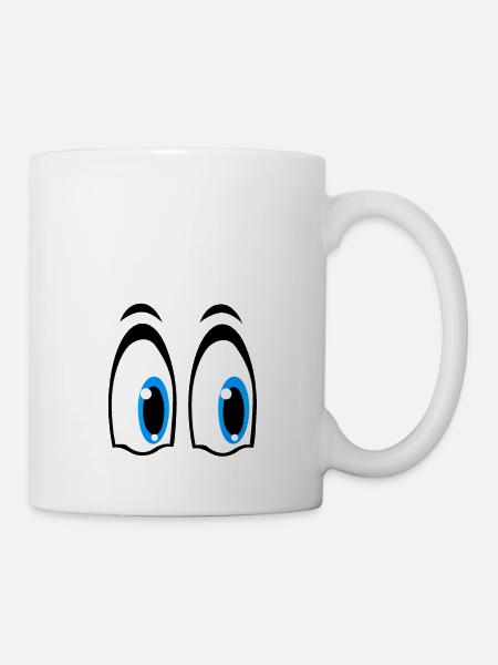 blaue augen, blue eyes, niebieskie oczy, cartoon - Mugg - vit