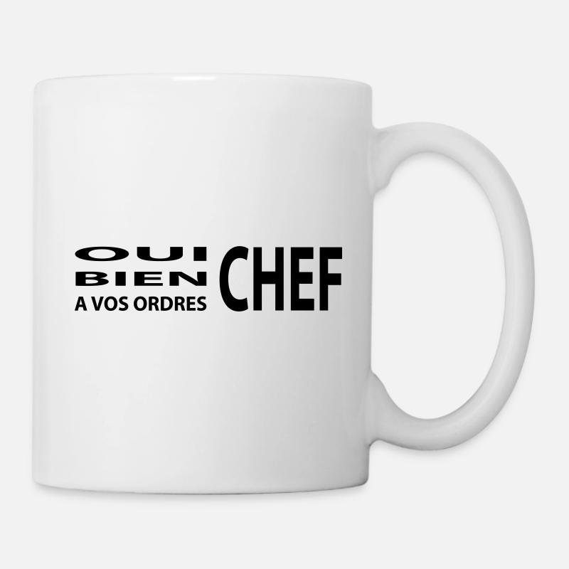 oui chef - Mug blanc - blanc