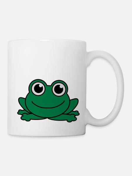 Mignon petit bébé grenouille - Mug blanc - blanc