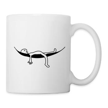 Sommeil de vacances confortable hamac - Mug blanc - blanc - Droite