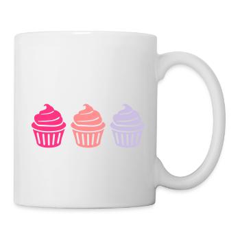 Cupcake - Tasse - Weiß - Rechts