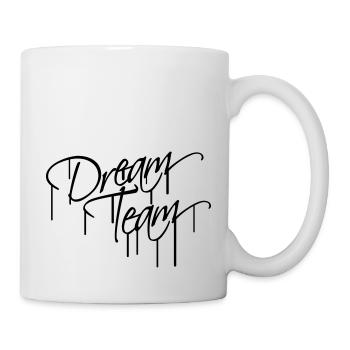 Graffiti lettrage amis amour couple couples équipe - Mug blanc - blanc - Droite