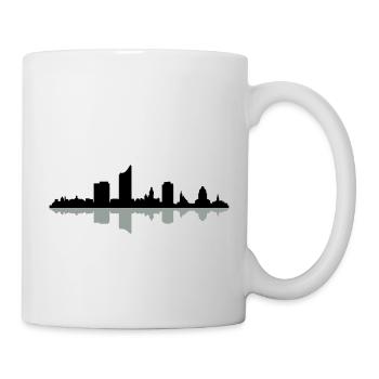 Skyline Leipzig - Tasse - Weiß - Rechts
