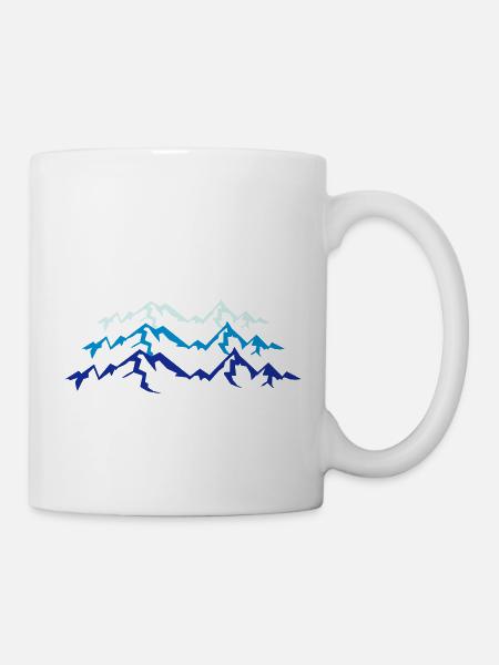 Haute montagne magnifique - Mug blanc - blanc