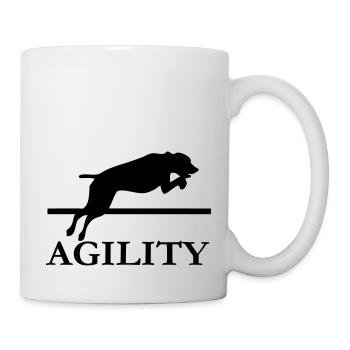 agility dressage de chien sport canin - Mug blanc - blanc - Droite