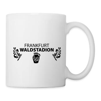 FRANKFURT WALDSTADION – Fussball Apfelwein Gerippt - Tasse - Weiß - Rechts