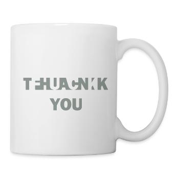 Fuck Thank You - Tasse - Weiß - Rechts