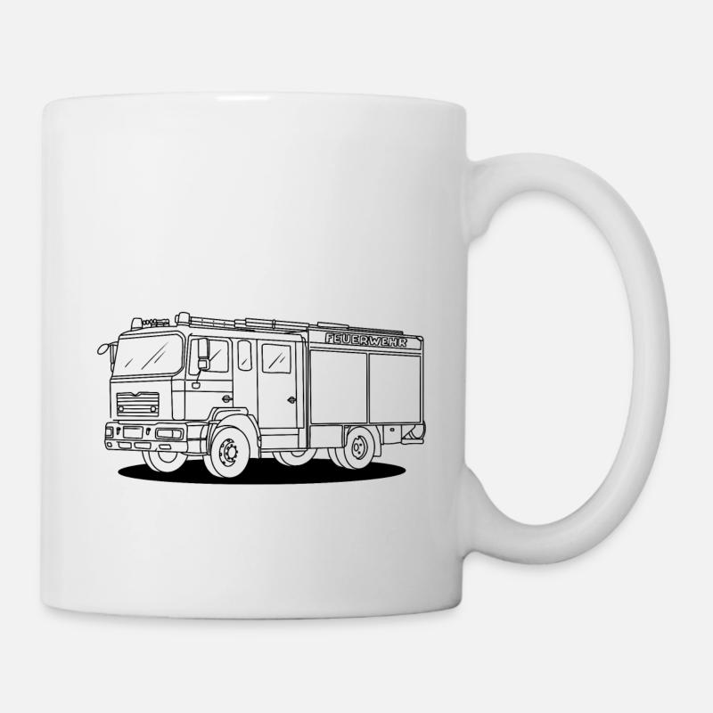 Fire Engine - Mug - white