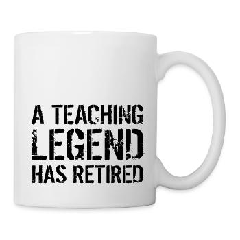Retired Teacher Retirement Gift Teaching Legend - Mug - white - Right