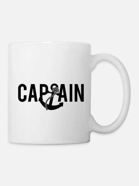 Captain Anchor Logo - Tasse - Weiß