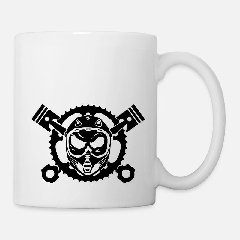 Motocrosshead - Tasse - Weiß