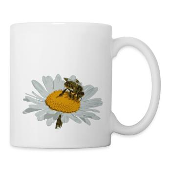 Marguerite flowers vector art - Mug - white - Right