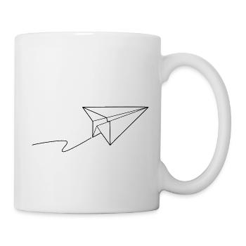 Paper plane - fly away - Mug - white - Right