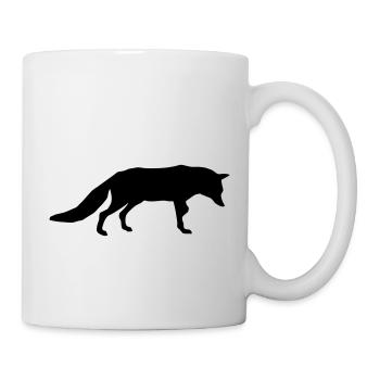 fuchs - fox - jagd - jäger - Tasse - Weiß - Rechts