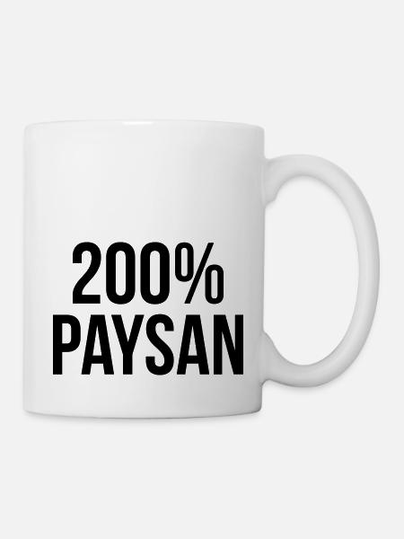 200% Paysan - Mug blanc - blanc